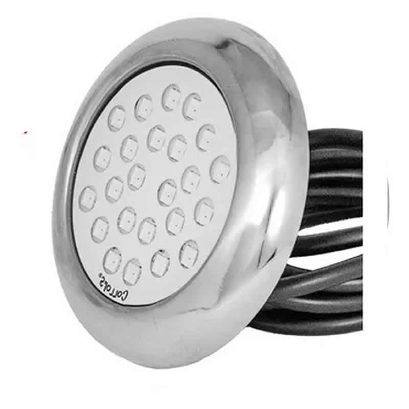 Power Led 36w RGB Inox rosca - Piscinaria 27mm